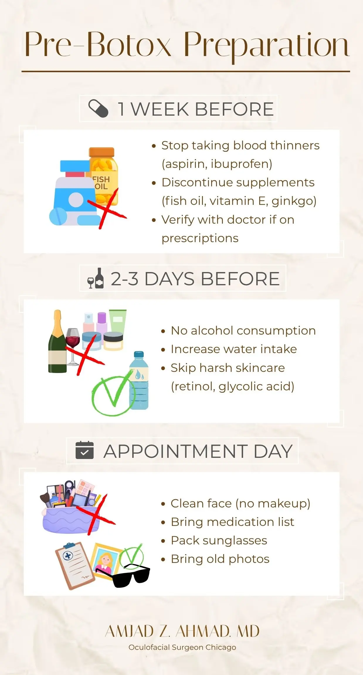 Pre-Botox Preparation