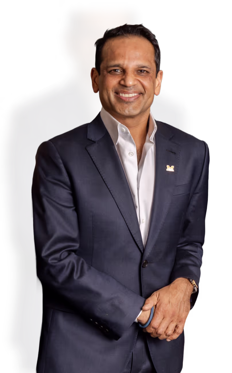 Man in suit posing confidently